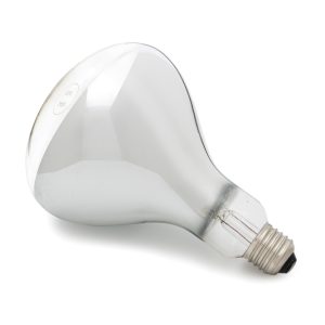 Curalux 240 V 300 W Infrared Clear Reflector Teflon Coated Lamp – R125